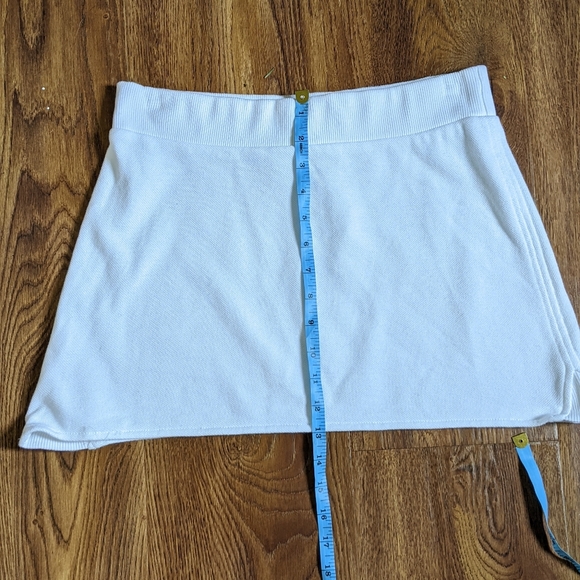 LACOSTE White Terry Cloth Tennis Skirt - Picture 7 of 7